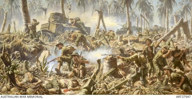 Australian action at Buna, Mainwaring, Geoffrey 1962. ART27547  