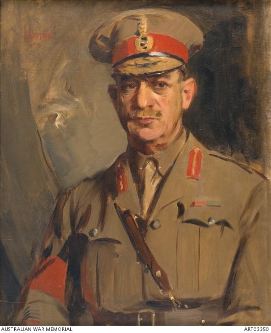 John Longstaff, Lieutenant General Sir John Monash, (1919, oil on canvas, 120 x 92 cm). AWM ART02986