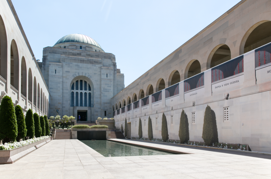 Commemorative Area throughout the reconstruction