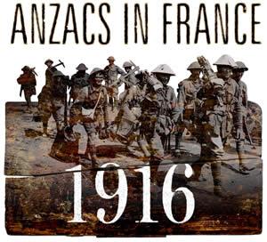 Logo Anzacs in France 1916