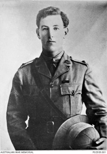 Captain Albert Jacka, VC MC and Bar, in 1917.