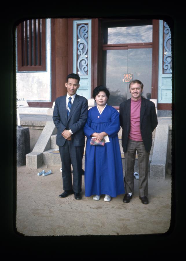 Lee's father pictured with her grandparents