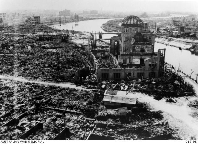 Hiroshima near the blast’s epicenter, 1945