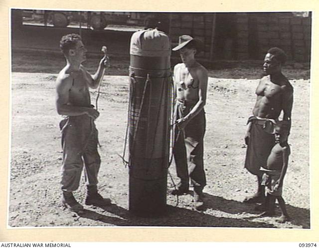 Food and other supplies were dropped in parachuted ‘storepedos’ by Liberator or Catalina.