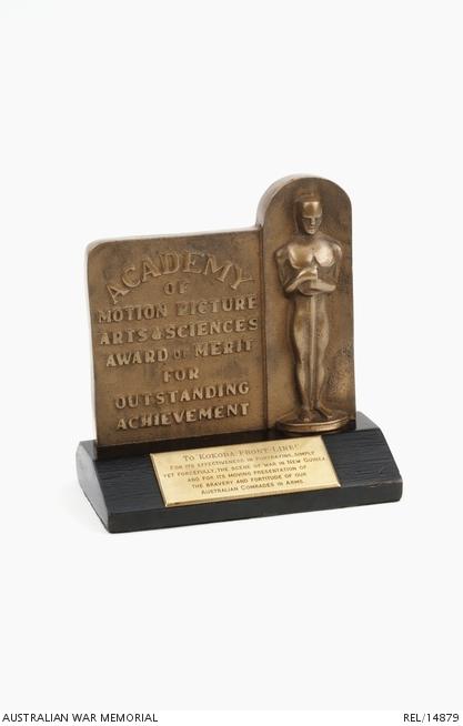 Academy of Motion Picture Arts and Sciences Award of Merit for Outstanding Achievement plaque : Kokoda Front Line