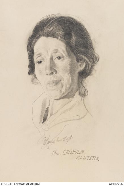 Portrait of Mrs (later Dame) Alice Chisholm (DBE) who ran soldiers' canteens in the Middle East during the First World War. /collection/C176379