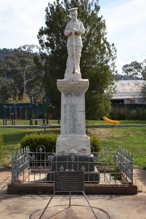 Tambar Springs memorial