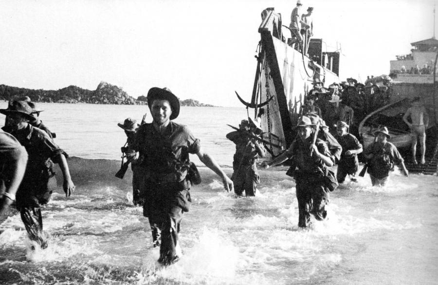 French Marine commandos arrive on the Annam coast in central Vietnma, July 1950. Photo: Associated Press