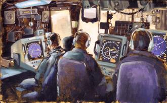 Operations room, HMAS Kanimbla, Peter Churcher