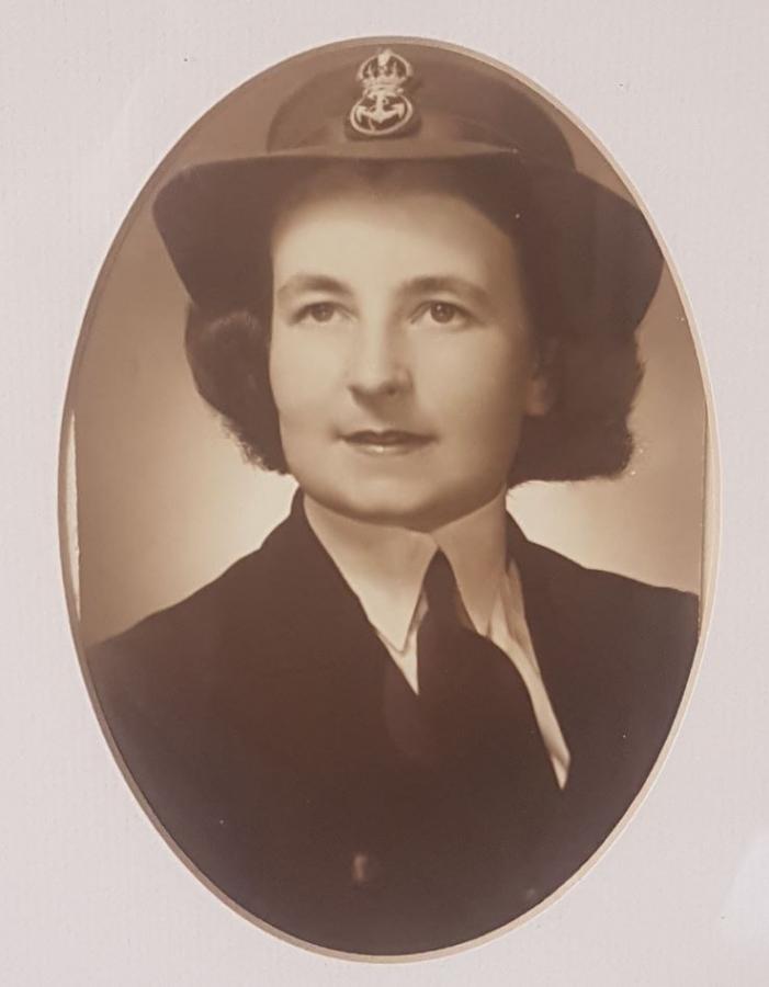 Merle in her Navy uniform