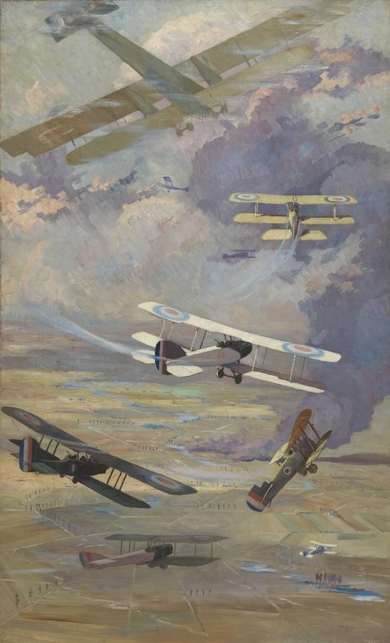 Will Longstaff, War Planes of the Australian Flying Corps, 1918-1919, oil on canvas, ART03029.