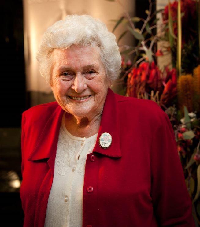 Ada Rayner visiting the Australian War Memorial in 2013.