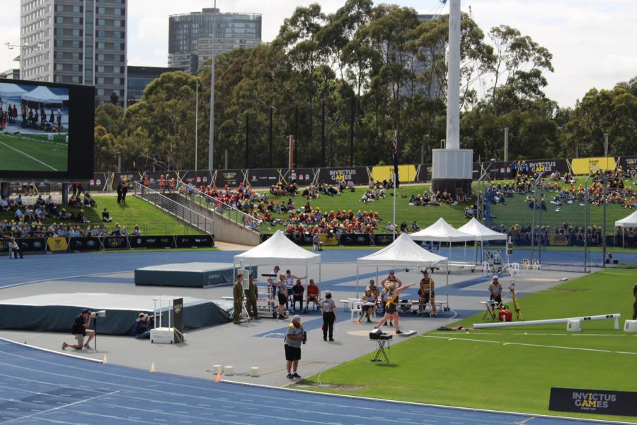 Brigid Baker competing in Sydney in 2018