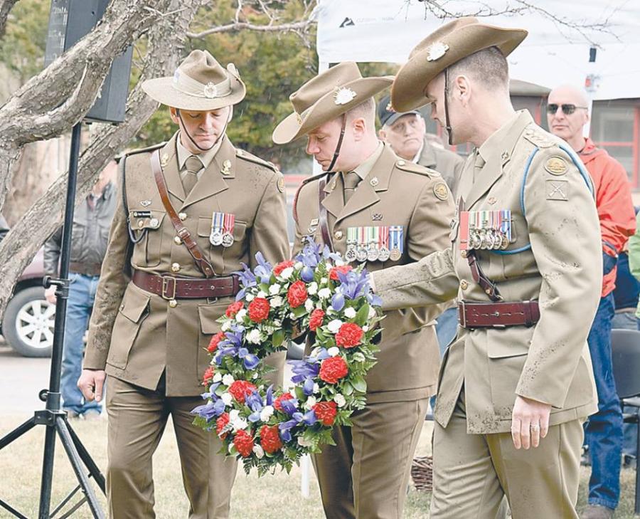 Anzac Day ceremony at Saranac Lake