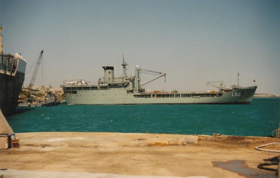 Tobruk moored in Mogadishu 1993.