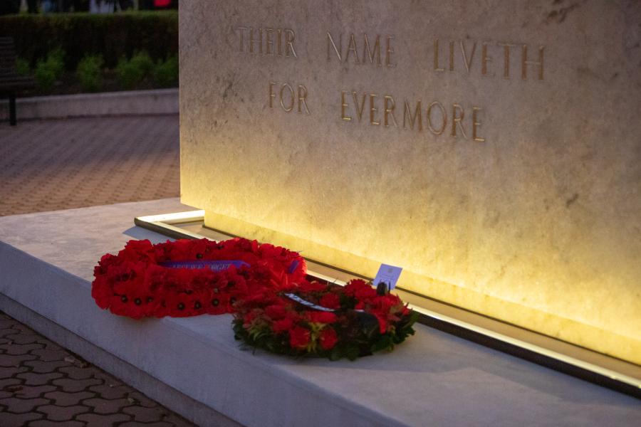 Wreaths at Anzac Day 2023