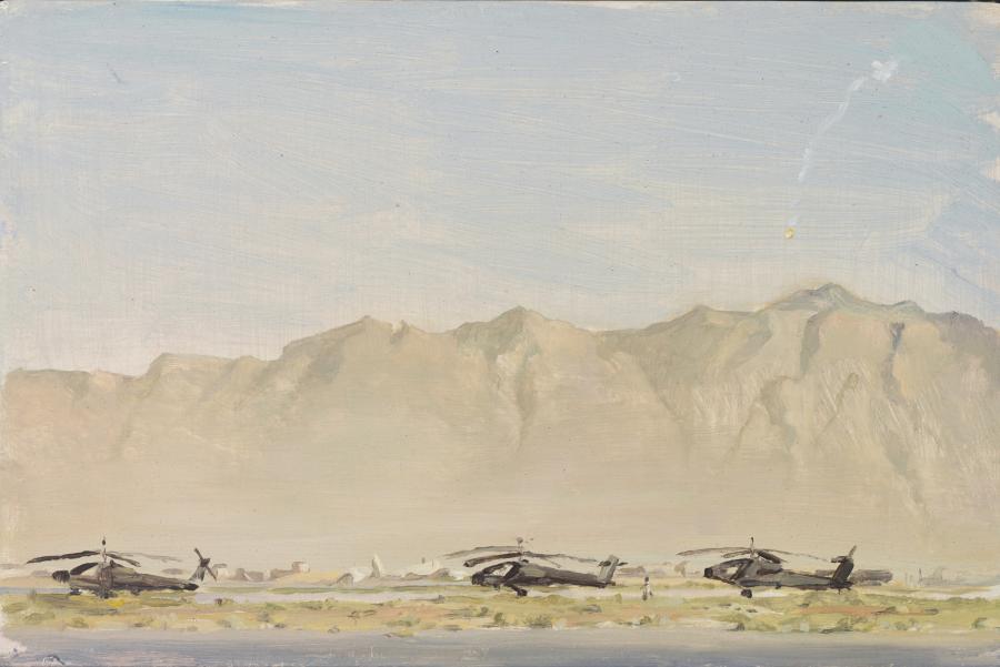 The flightline at Bagram airbase