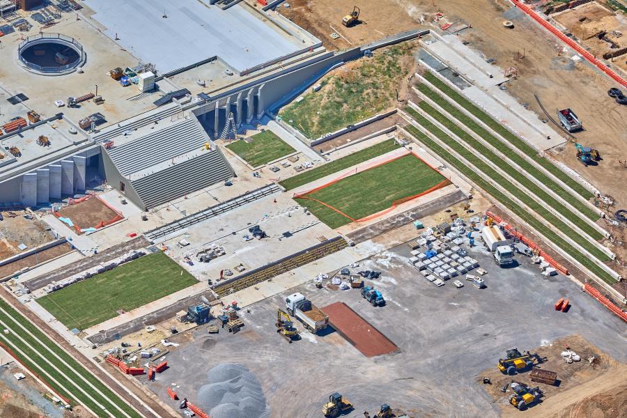 New Parade ground at Australian War Memorial nearing completion