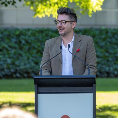 Alex Seton, Artist Address, For Every Drop Shed in Anguish Dedication Ceremony