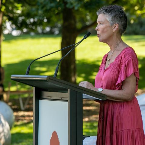 Dr Karen Bird, For Every Drop Shed in Anguish Dedication Ceremony