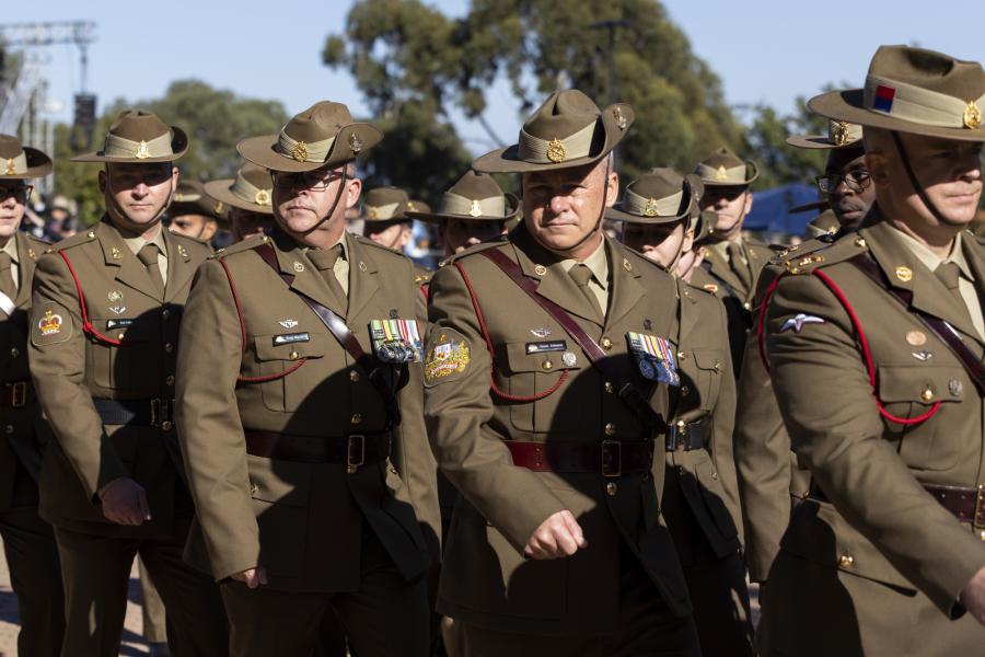 Anzac Day March at Australian War Memorial