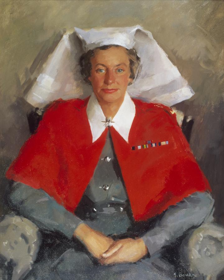 Shirley Bourne, Matron Vivian Bullwinkel, 1962, oil on canvas, 91.4 x 71.2 cm. ART28389