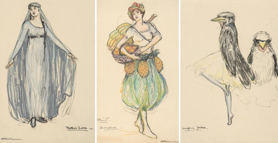 Hilda Rix Nicholas, Costume designs for Pageant of the Southern Cross