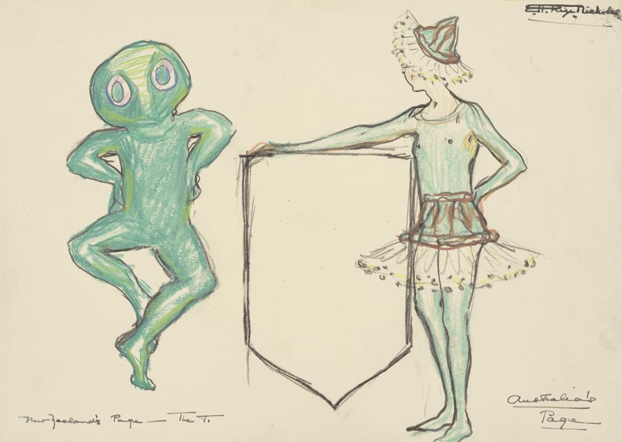 Illustrations for the New Zealand and Australia costumes, AWM2024.582.16