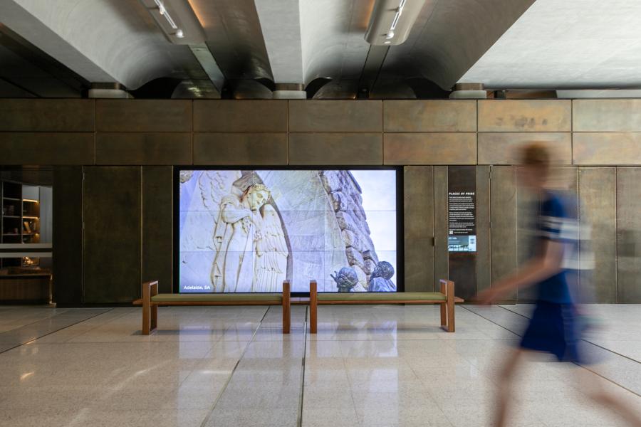 Places of Pride wall in the new main entrance foyer AWM24.PR.143