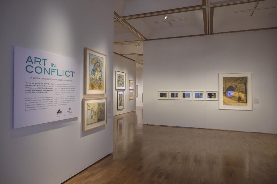 Art in Conflict exhibition. Image courtesy Gosford Regional Gallery. Photograph: Michael Wolfe