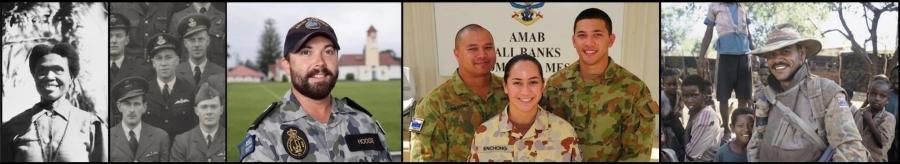 Collage showing Indigenous service