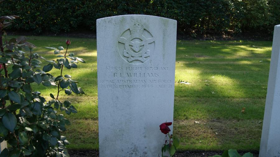 Grave stone for B.L. Williams