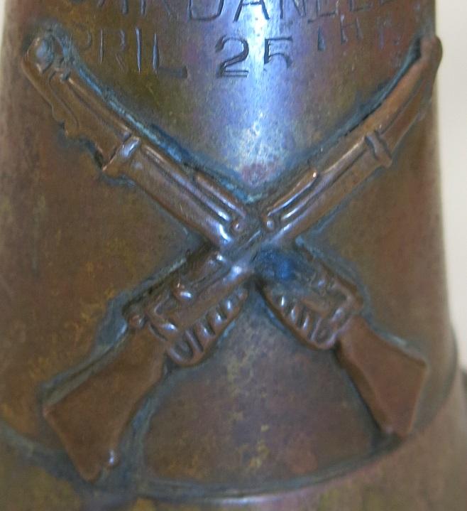 raised markings on a bugle