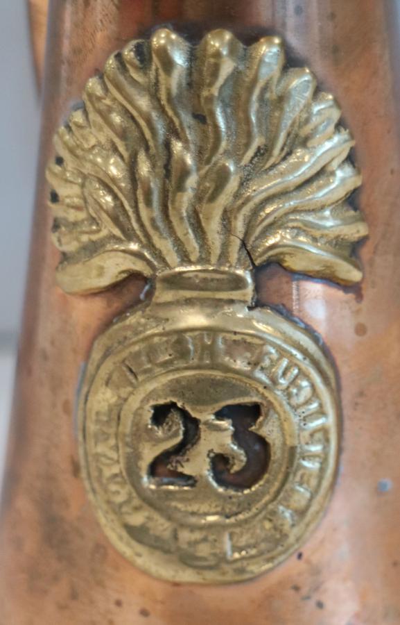 A poor sand cast badge of the 23rd Royal Welsh Fusiliers (courtesy of D Turner)