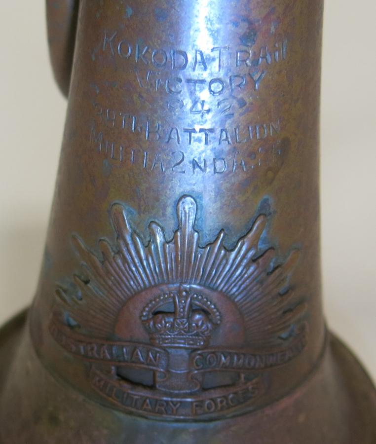 Inscription of Kokoda on bugle