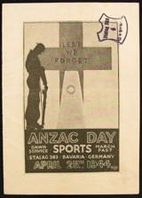 Anzac Day sports poster