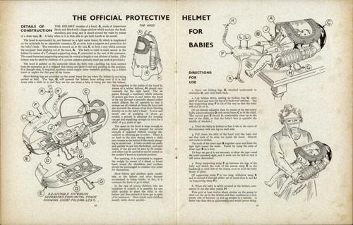 Instructions for baby gas helmet