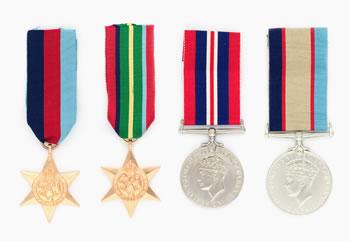 Alan Glover's medals