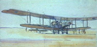 Ross Smith's Handley Page at Heliopolis 1918