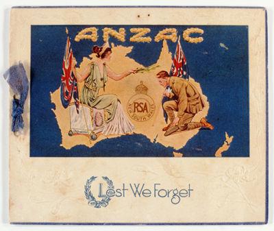 Printed souvenirs of early Anzac Day ceremonies