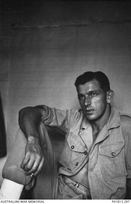 "Informal portrait of 21728 Corporal Stuart Glen 'Stewie' Ham a member of the Sniper Section, 3rd Battalion, The Royal Australian Regiment (3RAR), shortly before he departed with the unit for service in Korea. (Donor I. Robertson)"