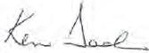 signature of Rear Admiral Ken Doolan