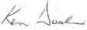 signature of Rear Admiral Ken Doolan