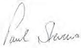 signature of Major General Paul Stevens