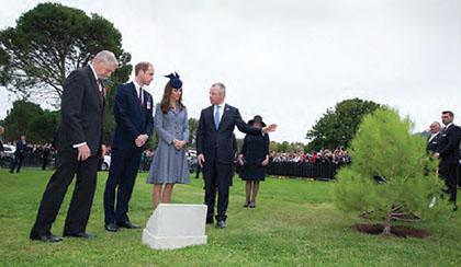 a photograph of special visitors welcomed by the AWM showing Prince William and Catherine, Duchess of Cambridge