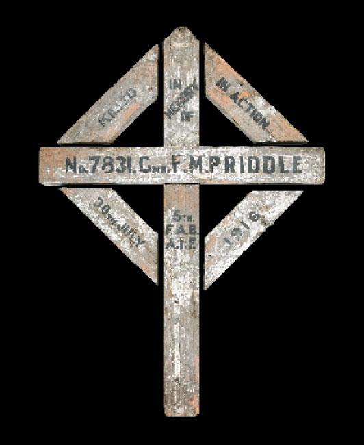wooden gravemarker