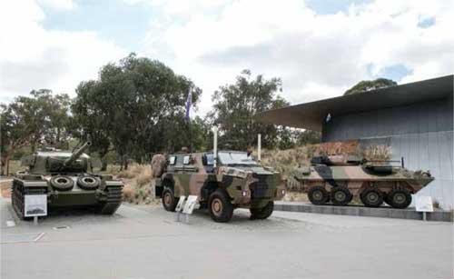 The Australian Light Armoured Vehicle (ASLAV-25) was installed into its new home on the western side of Anzac Hall adjacent to the Bushmaster and Centurion tank in October 2017.