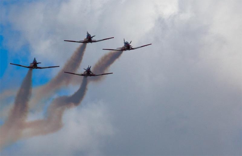 The RAAF Roulettes at the Australian War Memorial Open Day April 2013