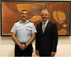 Mr Gary Oakley and Director of the Memorial Brendan Nelson