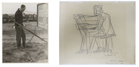 Frank Hinder, ‘CRTS Student 1948’, pencil on paper, 15 x 16 cm, AWM2016.779.1 